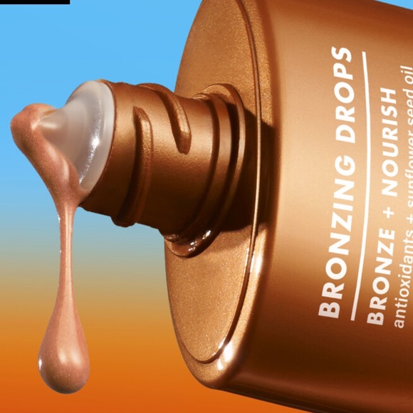 Elf Skin Bronzing Drops in 2 Pure Gold w/yellow gold shimmer light-tan skin tone - Picture 7 of 8